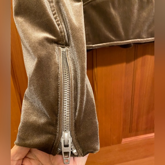 Blank NYC Coffee Run Velvet Moto Jacket Sz M New without tags Gorgeous! - Picture 4 of 8